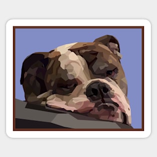 Hemi Bulldog Geometric Sticker